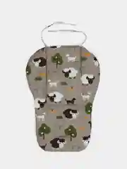 Серый матрас/вкладыш в детскую коляску/автокресло/санки/накидка- чехол на стульчик для кормления