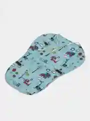 Голубой матрас/вкладыш в детскую коляску/автокресло/санки/накидка- чехол на стульчик для кормления