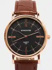 Коричневый мужские наручные часы KINGNUOS K-022, в подарочной упаковке
