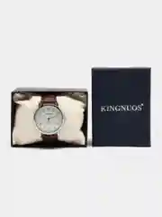 Белый мужские наручные часы KINGNUOS K-028, в подарочной упаковке