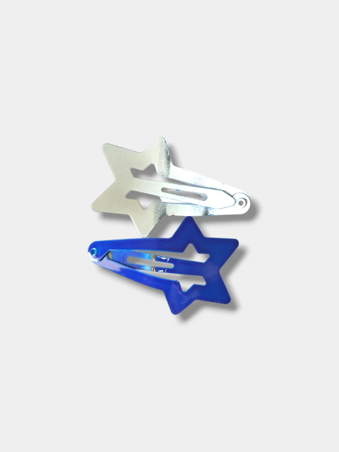 Индиго заколка клик-клак "Звезда", 4,5 см