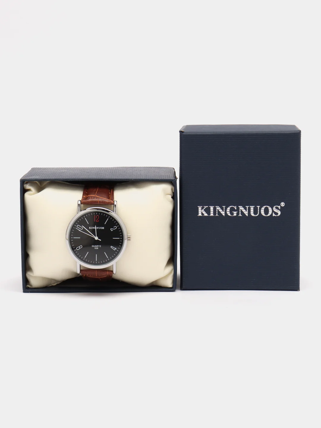 Черный мужские наручные часы KINGNUOS K-028, в подарочной упаковке