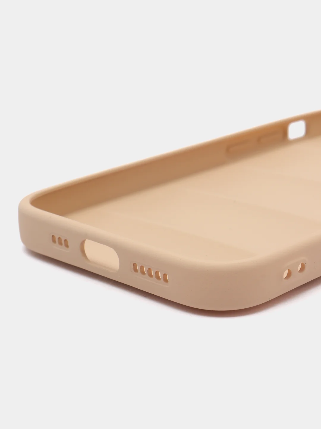 Бежевый чехол на iPhone 11 12 13 / 14 Pro Max / 14 Plus / айфон про макс Силиконовый