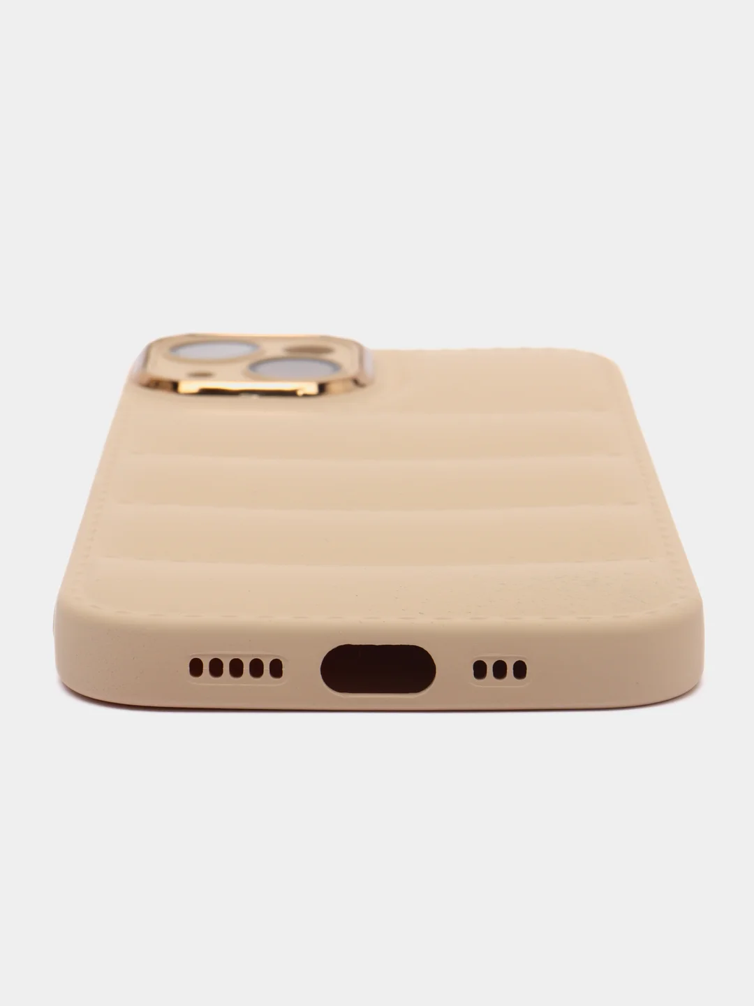 Бежевый чехол на iPhone 11 12 13 / 14 Pro Max / 14 Plus / айфон про макс Силиконовый