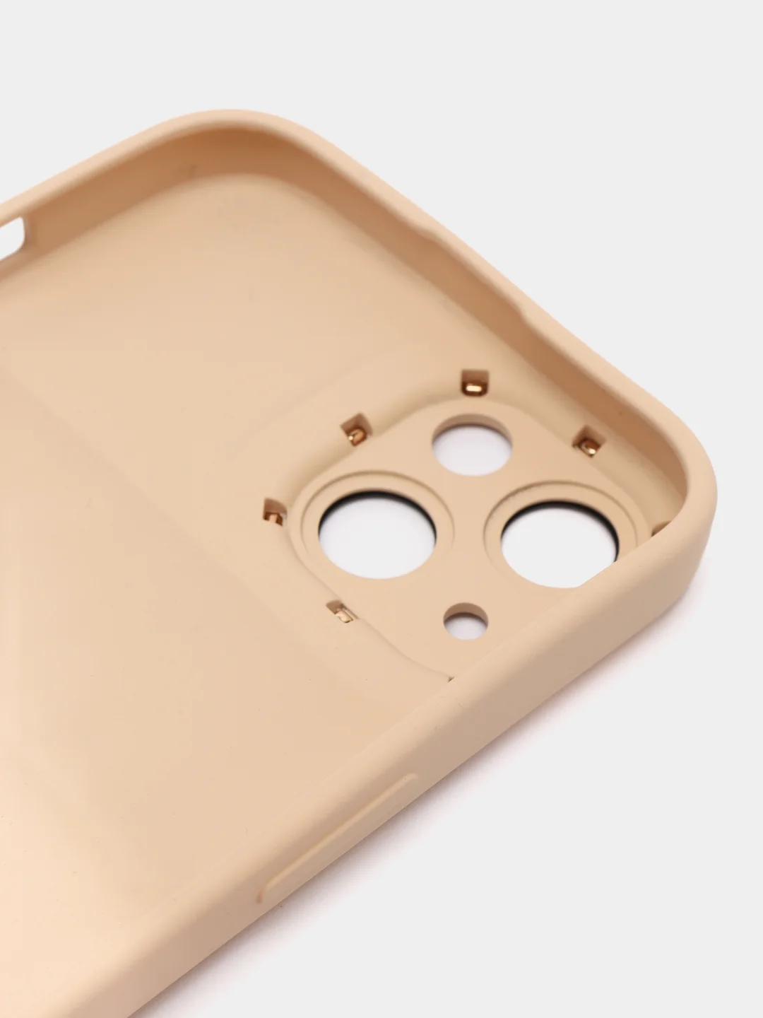 Бежевый чехол на iPhone 11 12 13 / 14 Pro Max / 14 Plus / айфон про макс Силиконовый