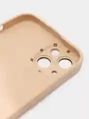 Бежевый чехол на iPhone 11 12 13 / 14 Pro Max / 14 Plus / айфон про макс Силиконовый