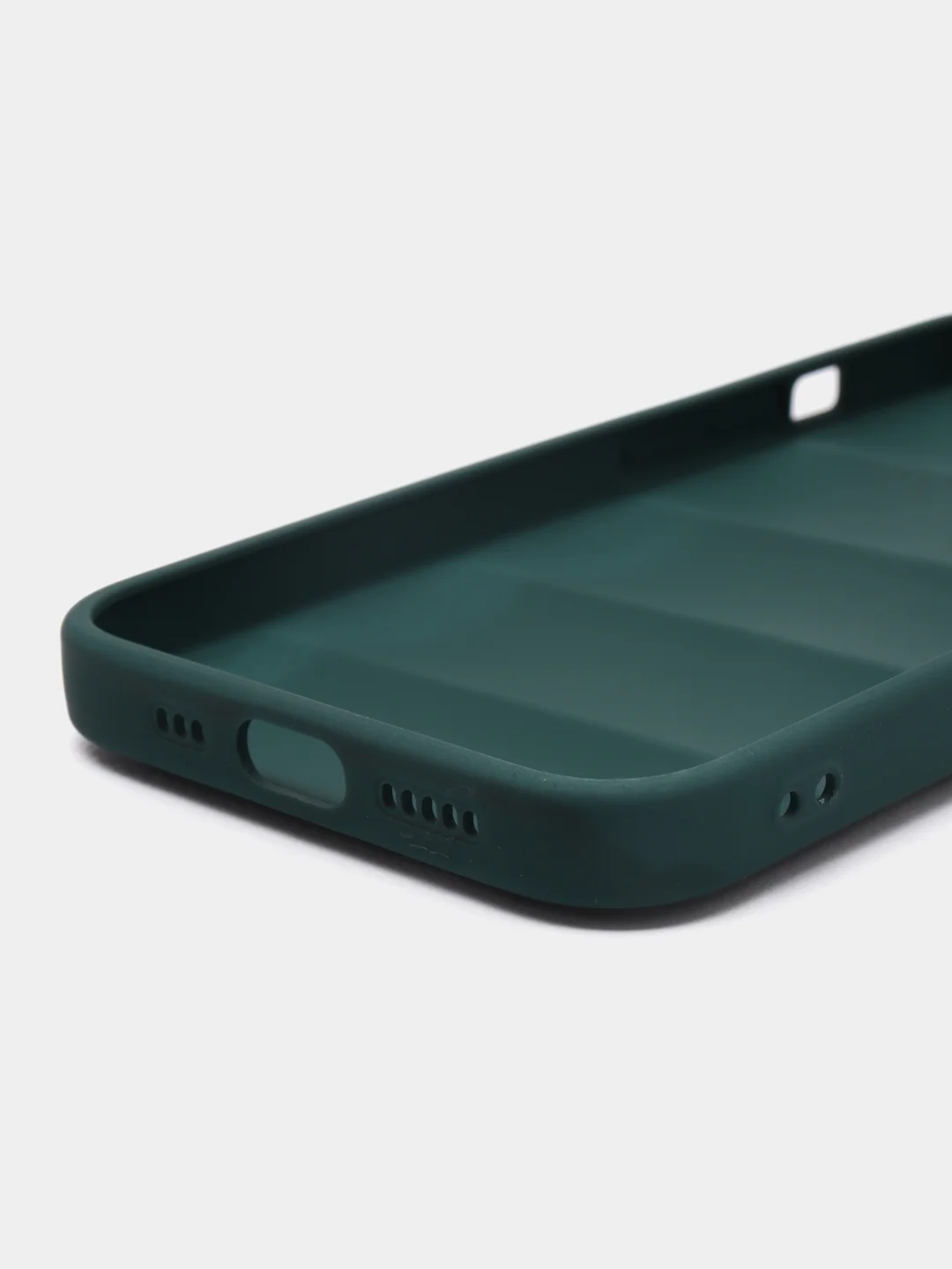 Тёмно-зелёный чехол на iPhone 11 12 13 / 14 Pro Max / 14 Plus / айфон про макс Силиконовый