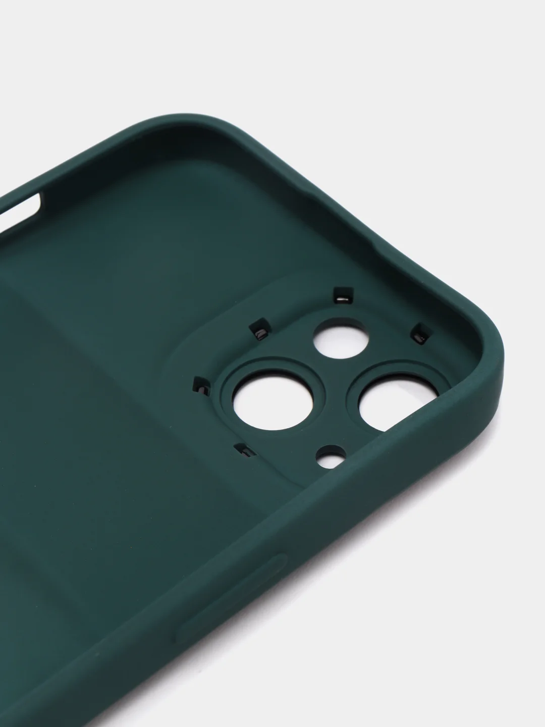 Тёмно-зелёный чехол на iPhone 11 12 13 / 14 Pro Max / 14 Plus / айфон про макс Силиконовый