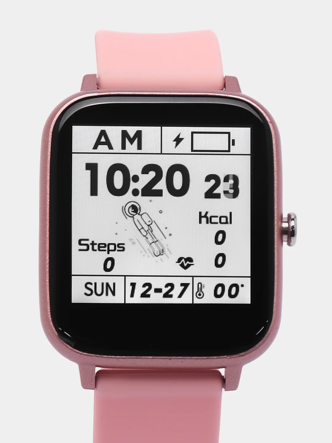 Розовый наручные смарт часы, Smart Watch Lige BW0211 в подарочной упаковке