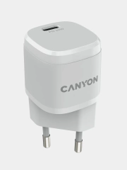 Сетевое зарядное устройство Canyon H-20, 1xUSB-C / PD / 20W