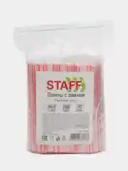 Зип-лок, Zip пакет фасовочный упаковочный с застежкой, 100 штук 10х15 см, Staff, 608165