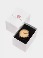 Коричневый мужские наручные часы Mini Focus MF0028G с календарём, в подарочной упаковке