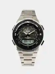 Серебряный мужские наручные часы Skmei 1370 в подарочной упаковке