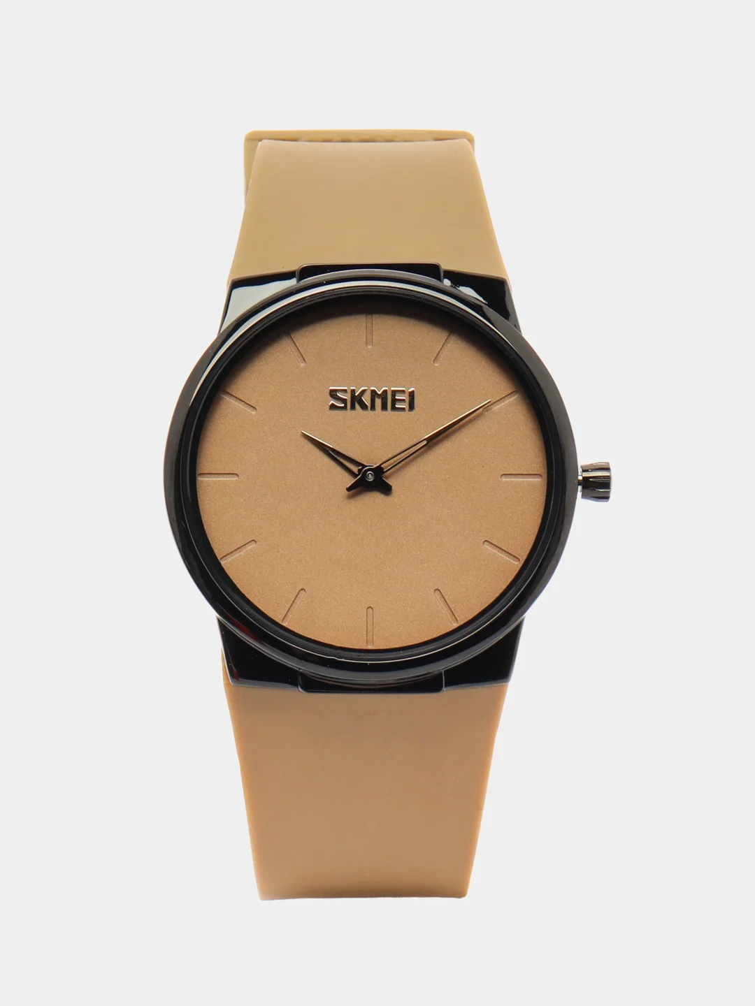 Песочный хаки мужские наручные часы Skmei 1601S(PU) в подарочной упаковке