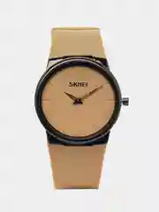 Песочный хаки мужские наручные часы Skmei 1601S(PU) в подарочной упаковке