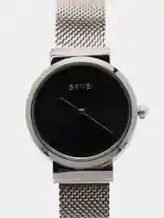 Серебряный женские наручные часы Skmei 1595 в подарочной упаковке