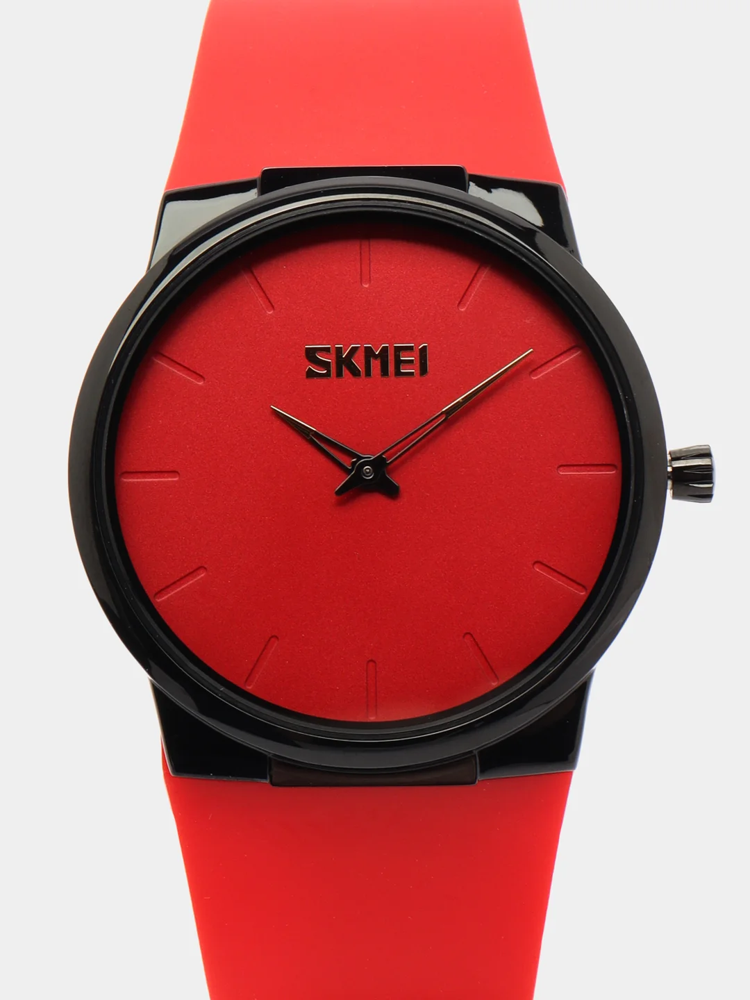 Красный мужские наручные часы Skmei 1601S(PU) в подарочной упаковке