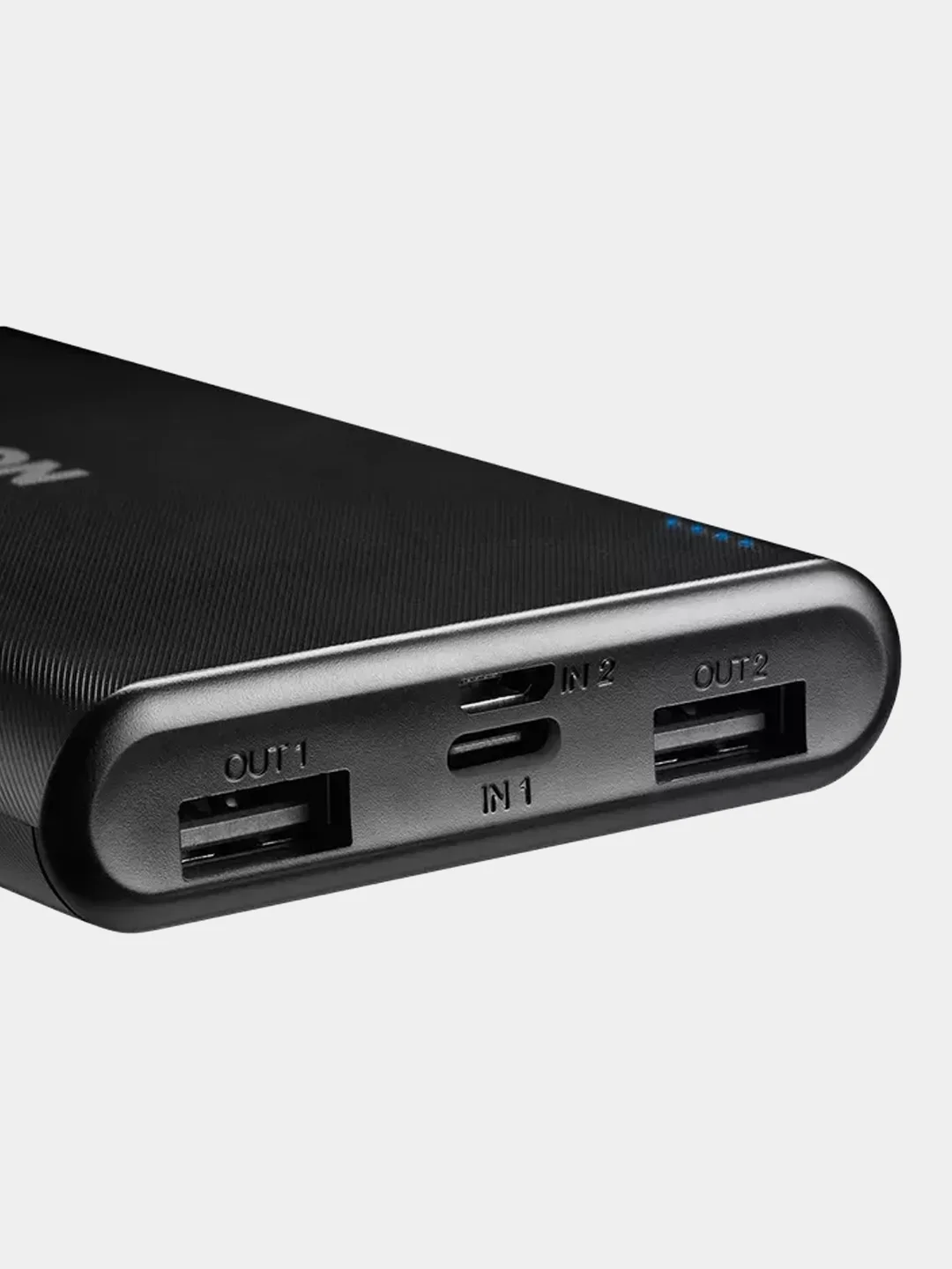 Черный компактный внешний аккумулятор Canyon PB-108, 2 х USB-A, 10000 мАч