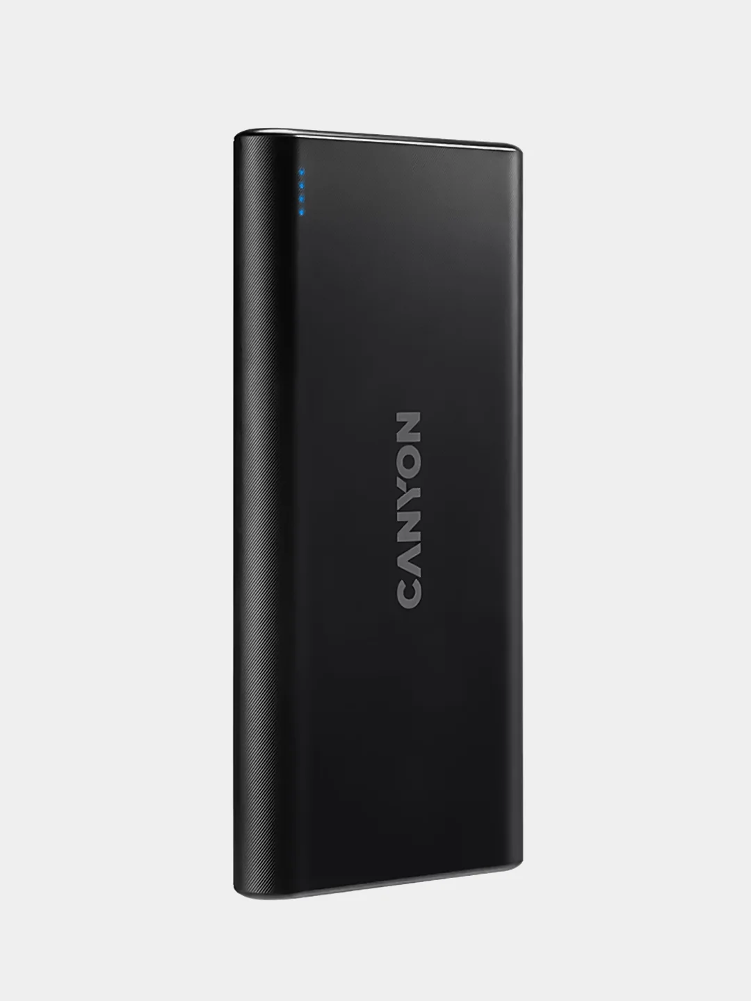 Черный компактный внешний аккумулятор Canyon PB-108, 2 х USB-A, 10000 мАч