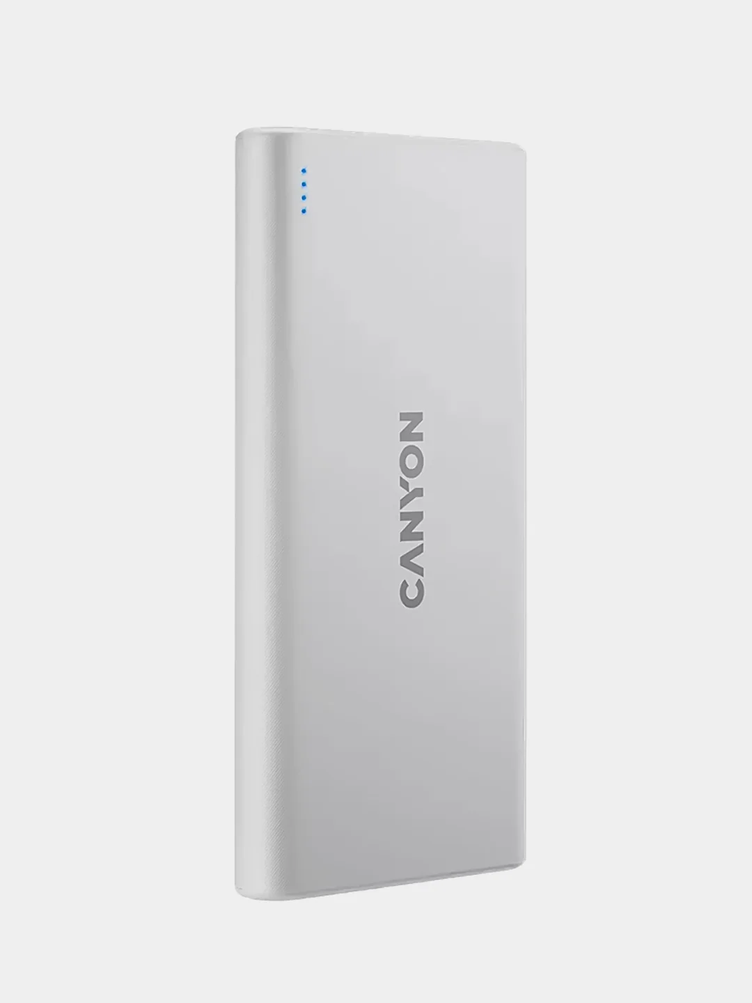 Белый компактный внешний аккумулятор Canyon PB-108, 2 х USB-A, 10000 мАч