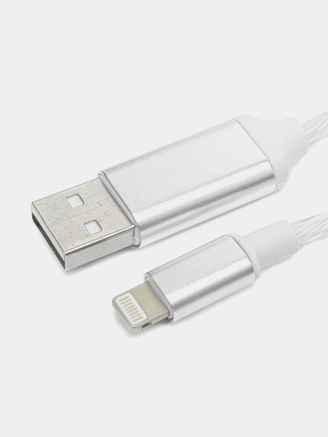 Кабель зарядный светящийся Lightning USB - Type-C провод 1м, тайп си,  зарядка для телефона купить по цене 199 ₽ в интернет-магазине Магнит Маркет