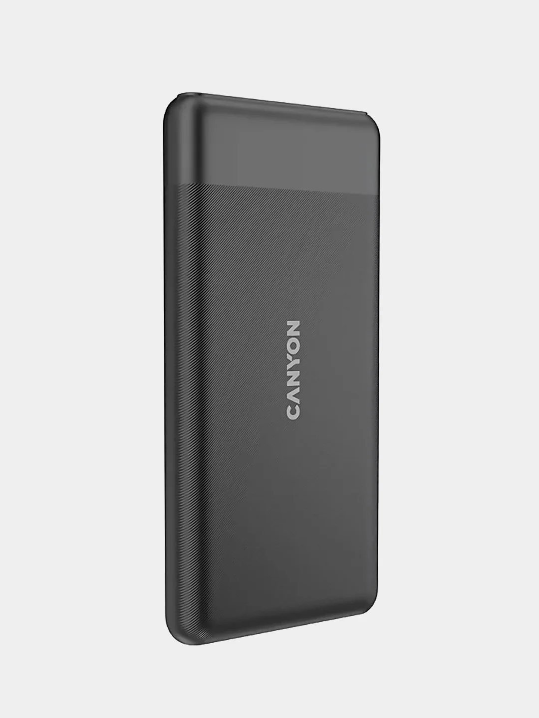 Черный компактный внешний аккумулятор Canyon PB-109, QuickCharge 3.0 + PD 18W, 10000 мАч