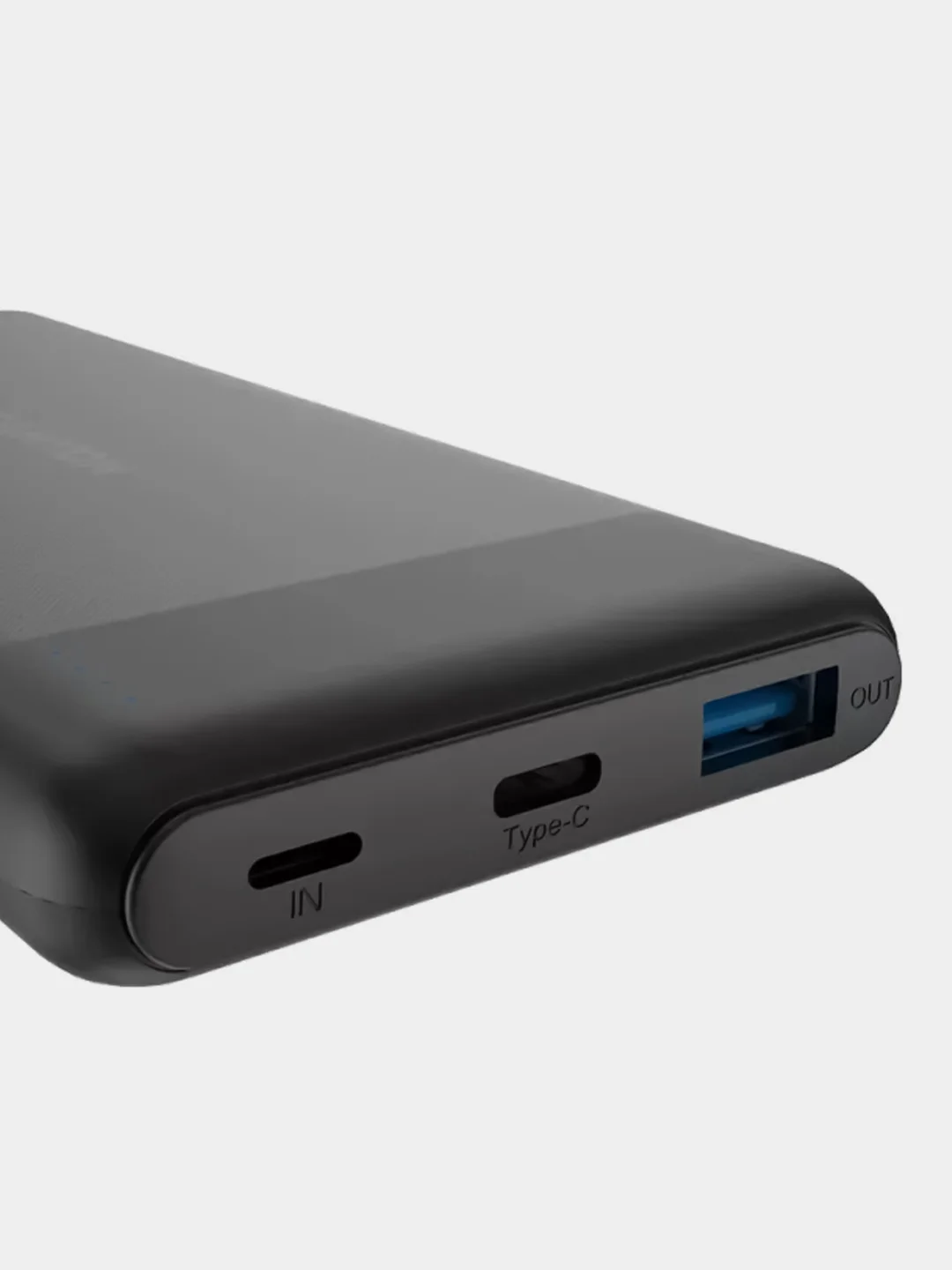 Черный компактный внешний аккумулятор Canyon PB-109, QuickCharge 3.0 + PD 18W, 10000 мАч