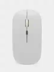 Белый компьютерная мышь беспроводная бесшумная оптическая Bluetooth+2.4G