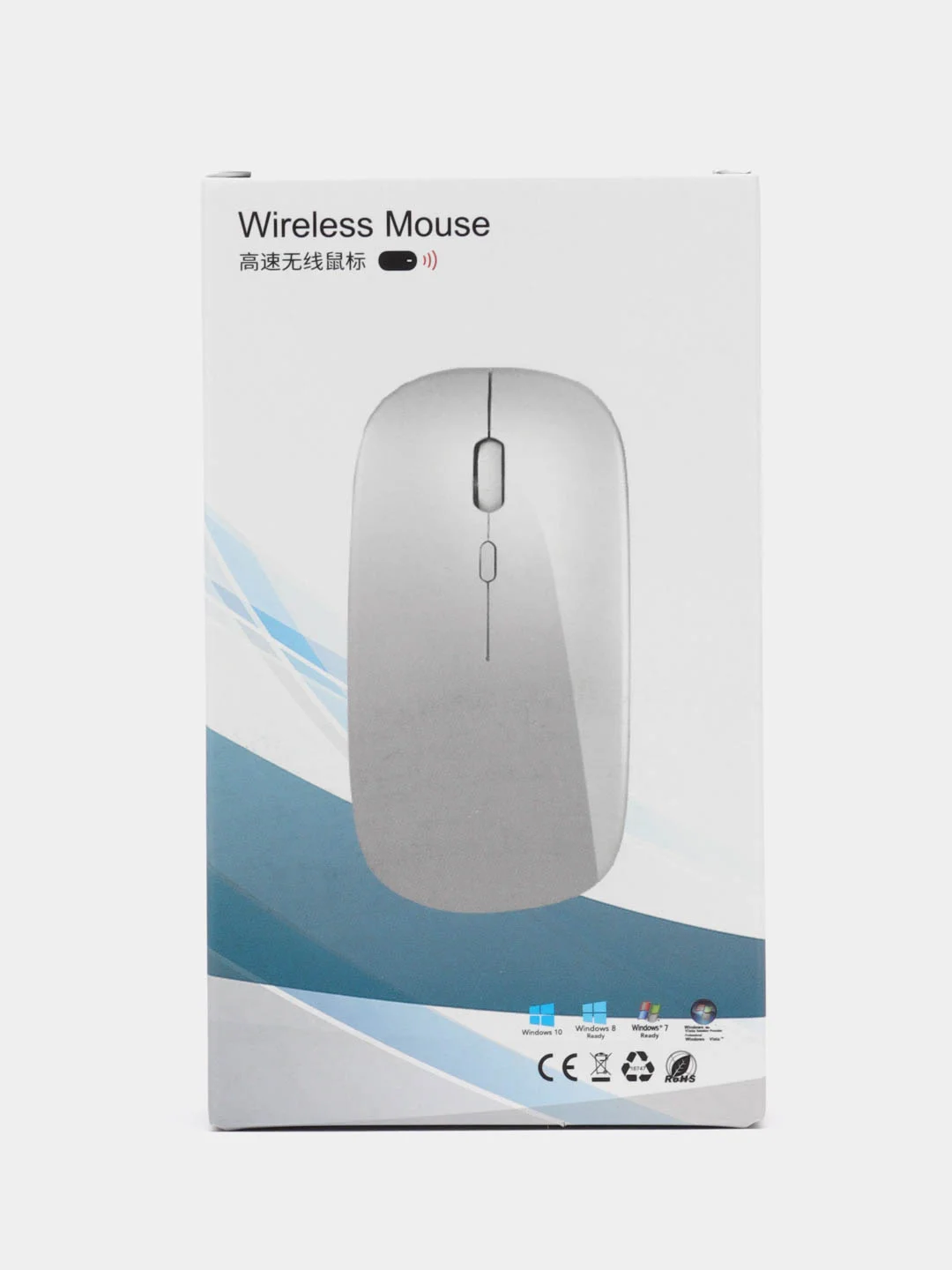 Белый компьютерная мышь беспроводная бесшумная оптическая Bluetooth+2.4G