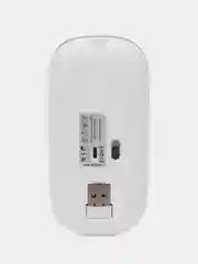 Белый компьютерная мышь беспроводная бесшумная оптическая Bluetooth+2.4G