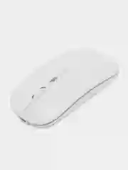 Белый компьютерная мышь беспроводная бесшумная оптическая Bluetooth+2.4G