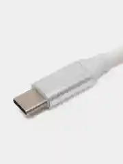 Серебряный отг адаптер HUB, переходник Type-C для MacBook HDMI + USB 3.0 + PD хаб