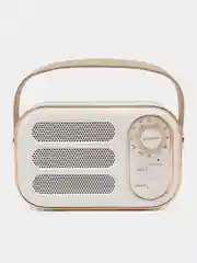 Белый колонка портативная Bluetooth-колонка акустическая, беспроводная, в ретро стиле