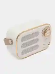 Белый колонка портативная Bluetooth-колонка акустическая, беспроводная, в ретро стиле