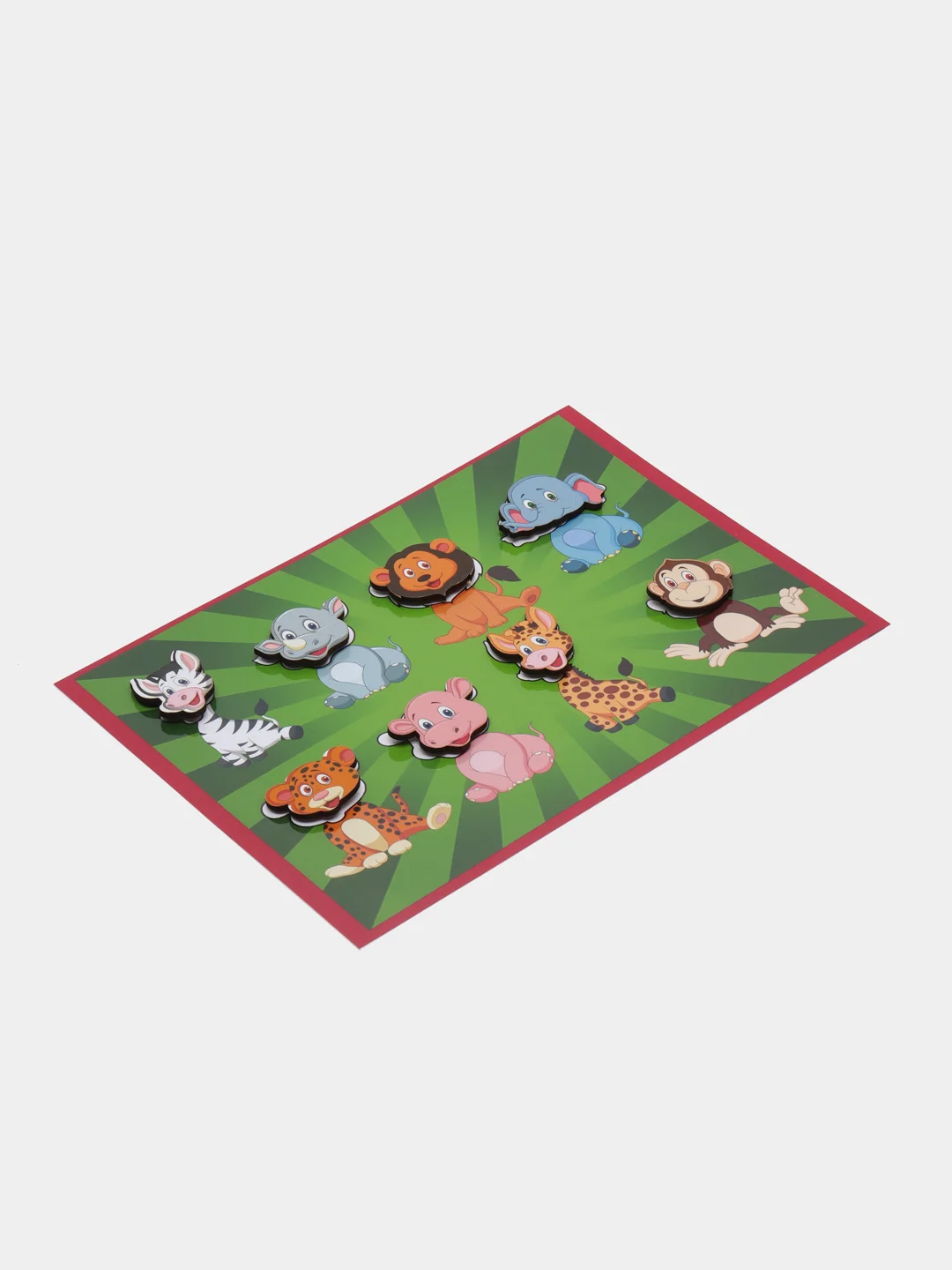 Игра на липучках "Африка", 8 деревянных фигурок