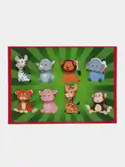 Игра на липучках "Африка", 8 деревянных фигурок