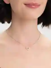 Серебряная подвеска "Сердце", колье, цепочка на шею
