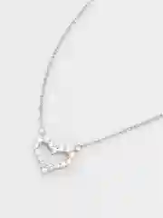 Серебряная подвеска "Сердце", колье, цепочка на шею