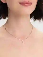 Белый цепочка с подвеской, подвеска, ожерелье, три вида