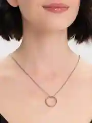 Серебряный цепочка с кольцом