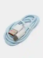 Небесно-голубой кабель для быстрой зарядки Lightning USB - Type-C провод 1м, тайп си, зарядка для телефона