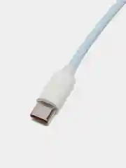 Небесно-голубой кабель для быстрой зарядки Lightning USB - Type-C провод 1м, тайп си, зарядка для телефона