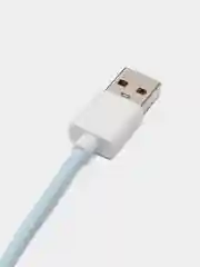 Небесно-голубой кабель для быстрой зарядки Lightning USB - Type-C провод 1м, тайп си, зарядка для телефона