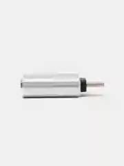 Серебряный адаптер переходник с USB Lightning для iPhone
