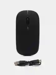 Черный компьютерная мышь беспроводная бесшумная оптическая Bluetooth+2.4G
