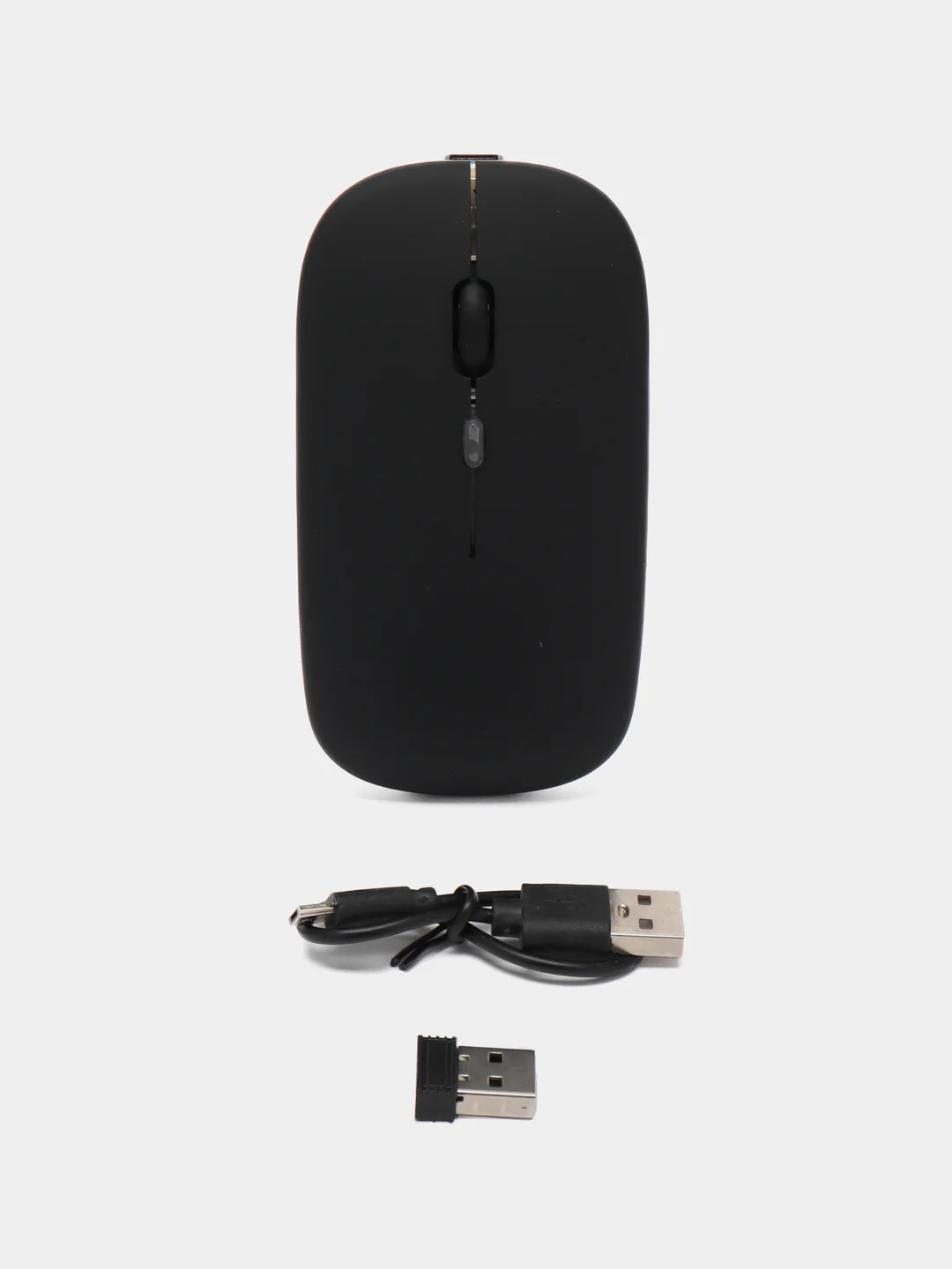 Черный компьютерная мышь беспроводная бесшумная оптическая Bluetooth+2.4G