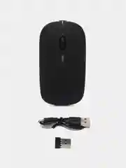 Черный компьютерная мышь беспроводная бесшумная оптическая Bluetooth+2.4G