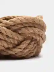 Коричневый корзина из джутового каната для фруктов, конфет, личных предметов, размер 15 см* 6 см