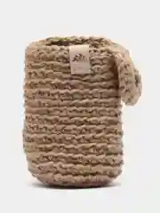 Коричневый корзина подвесная, из джута, высота 15 см, диаметр 10 см