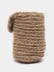 Коричневый корзина подвесная, из джута, высота 15 см, диаметр 10 см